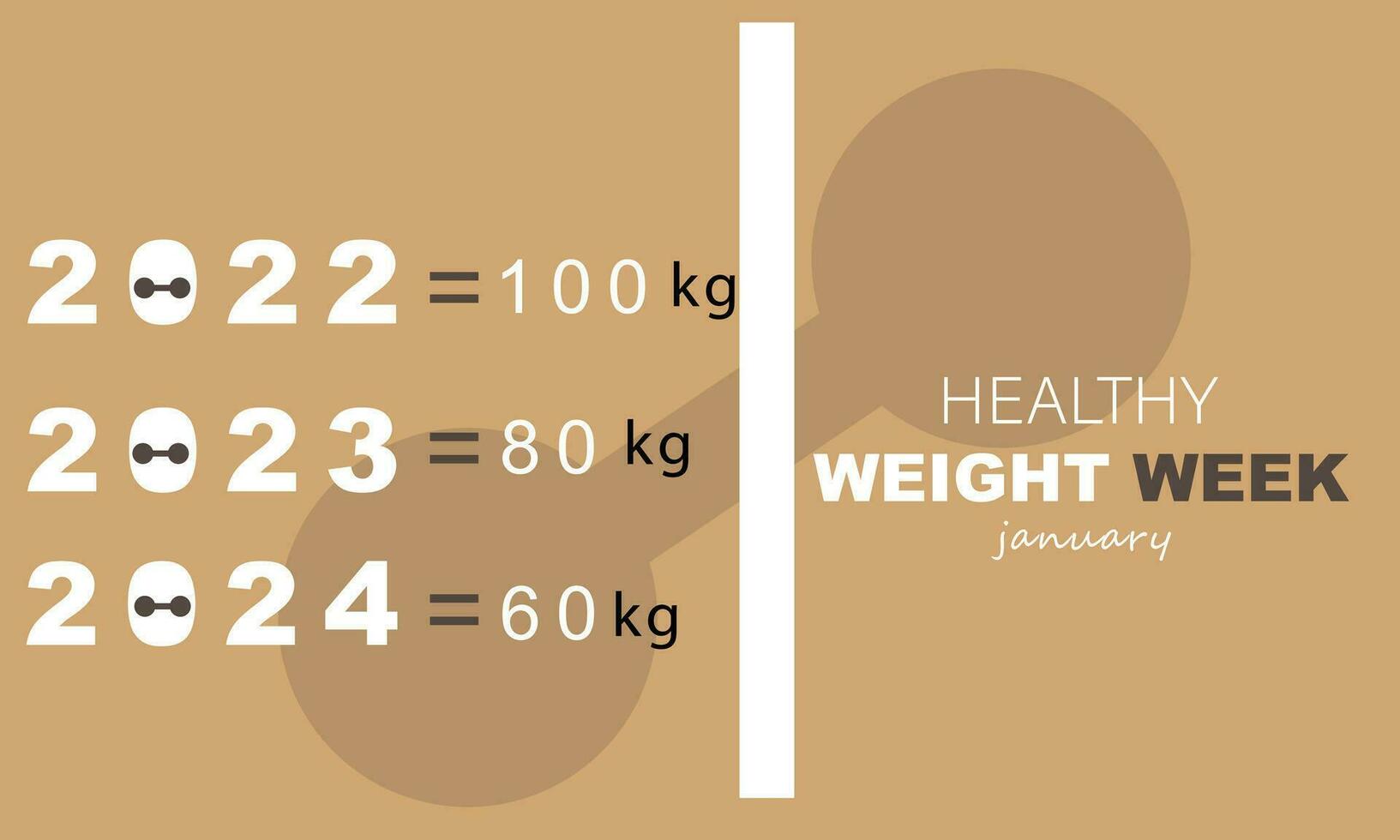 Healthy weight week. background, banner, card, poster, template. Vector illustration.