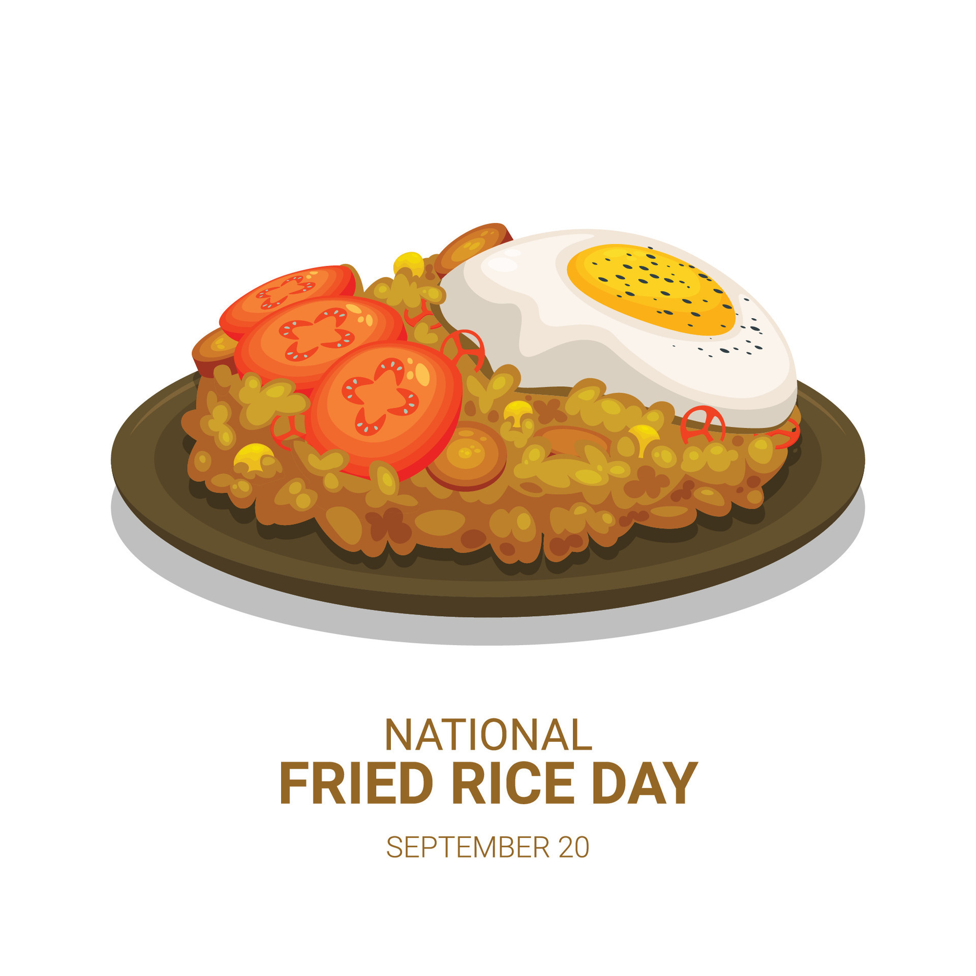 National Fried Rice Day background. 27680567 Vector Art at Vecteezy
