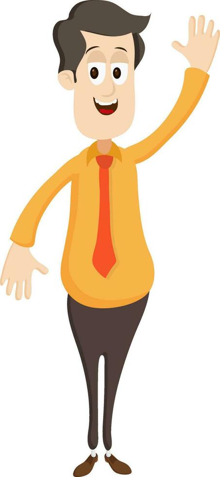 Cartoon character of a businessman. vector