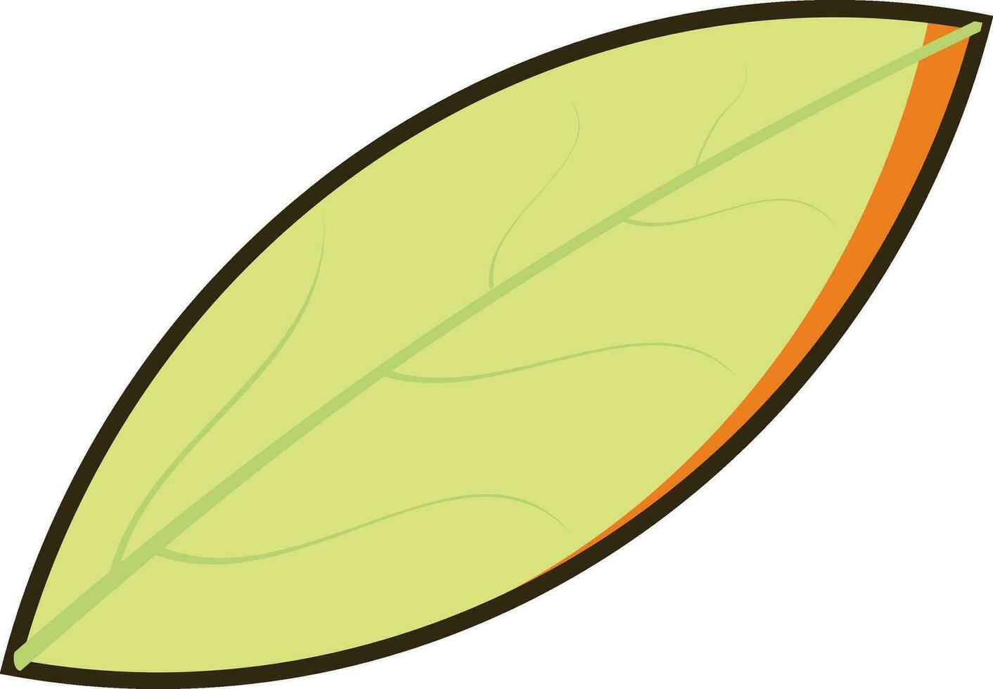 hoja verde sobre fondo blanco. vector