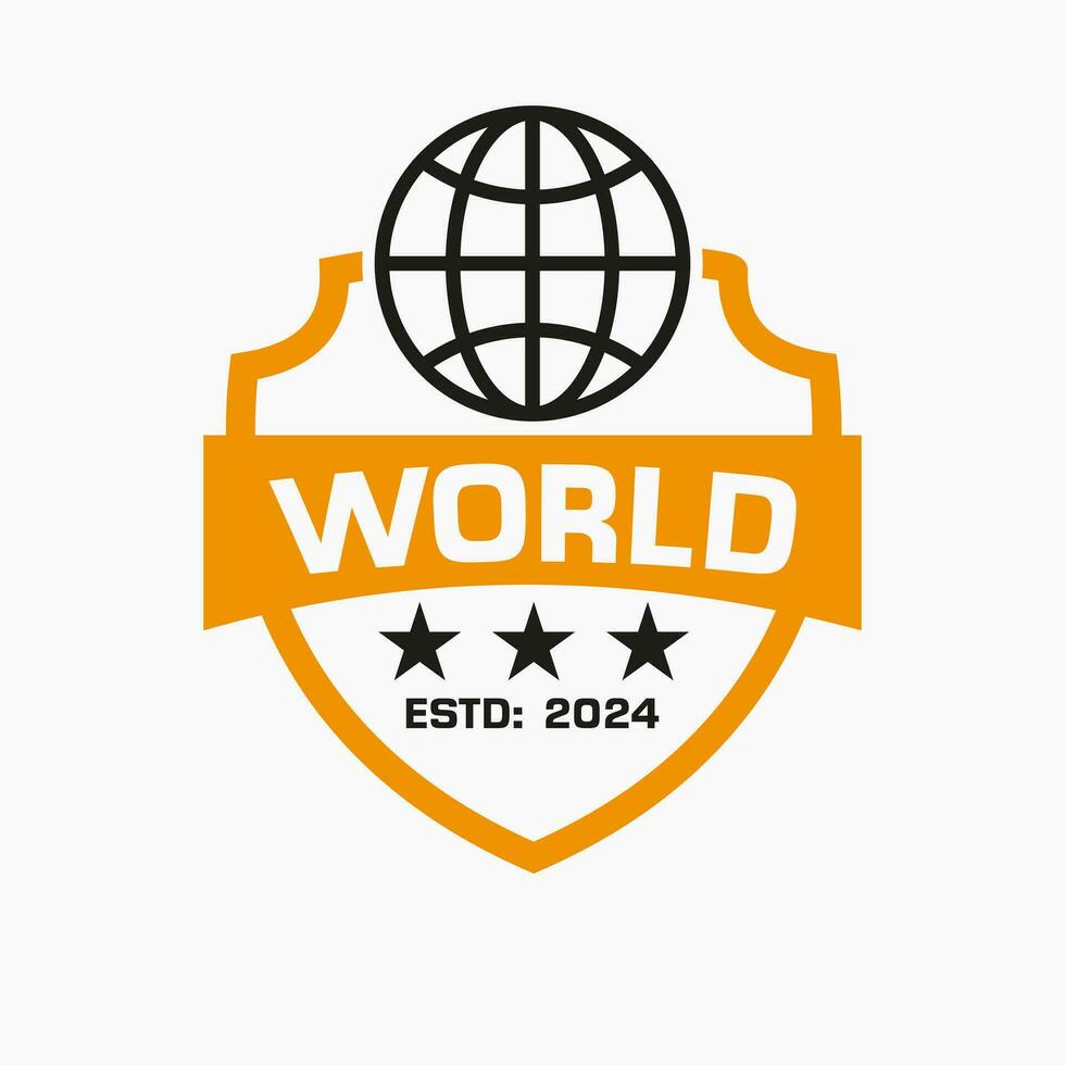 World Logo Design Vector Template. Global Symbol