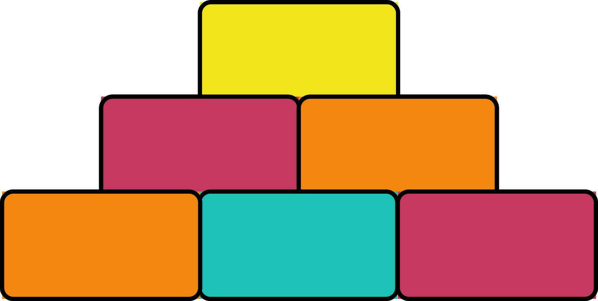 Blank colorful podium. vector