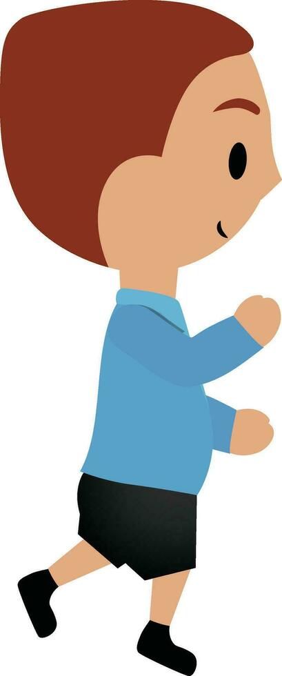 Cartoon character of a cute little boy. vector