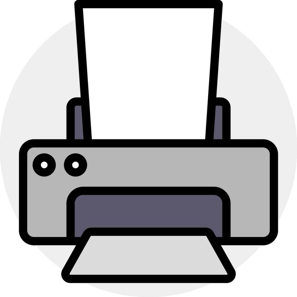 Vector illustration of Printer icon.
