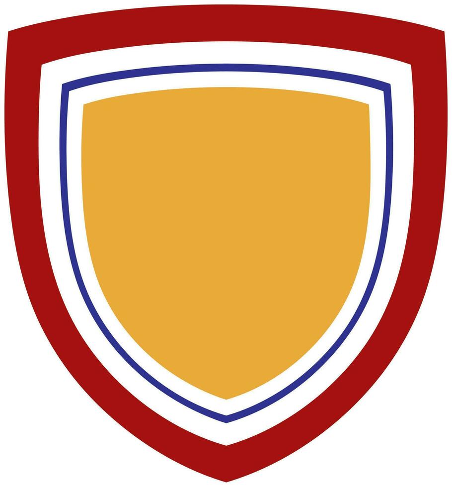 Flat illustration of shield design. vector