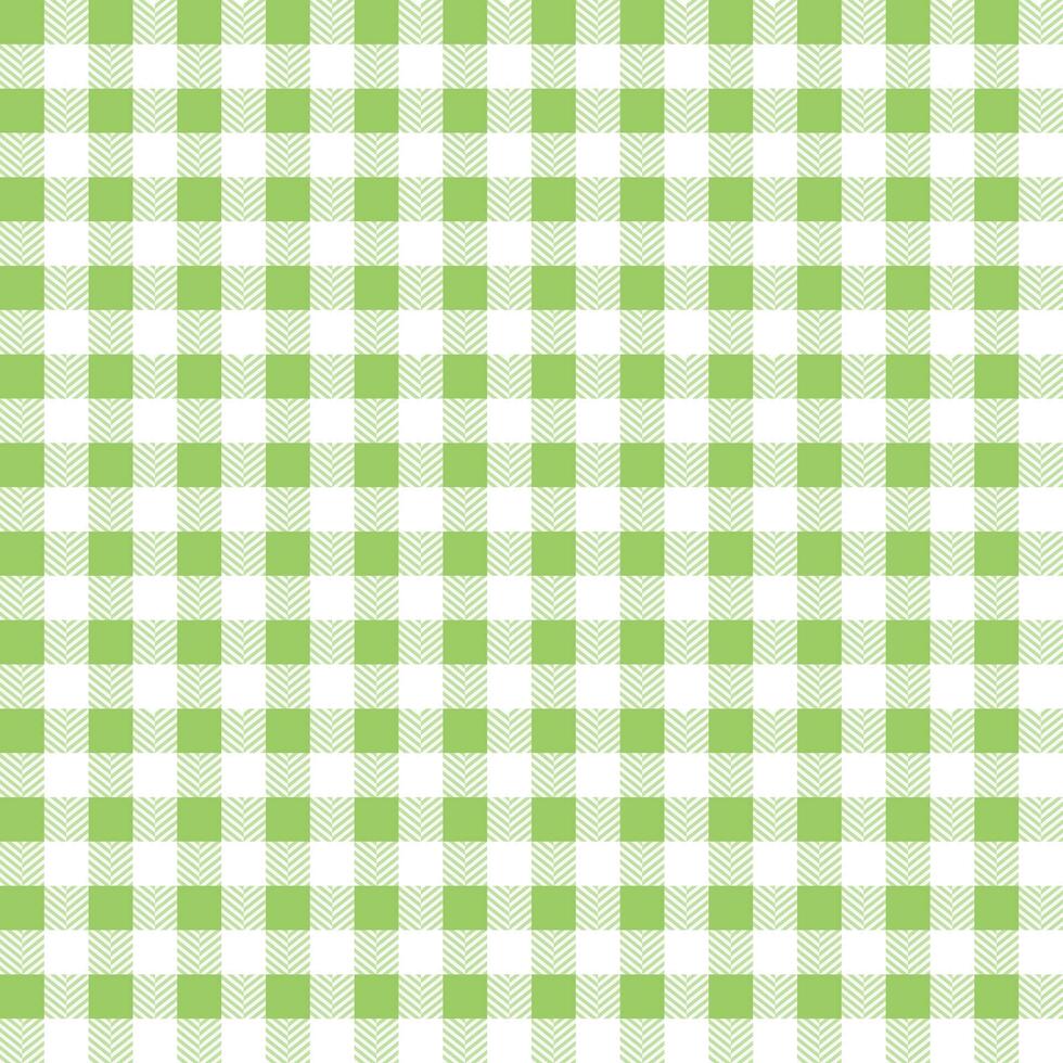 Light green plaid pattern with herringbone pattern inside background. plaid pattern background. plaid background. Seamless pattern. for backdrop, decoration, gift wrapping, gingham tablecloth, blanket vector