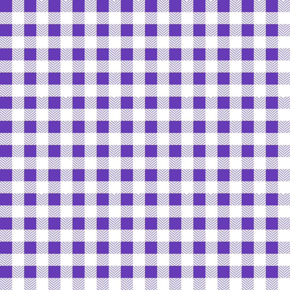 Purple plaid pattern with herringbone pattern inside background. plaid pattern background. plaid background. Seamless pattern. for backdrop, decoration, gift wrapping, gingham tablecloth, blanket vector