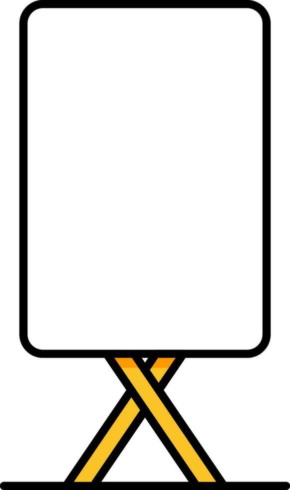 Empty Light Box Template or Frame Stand Icon in Flat Style. vector