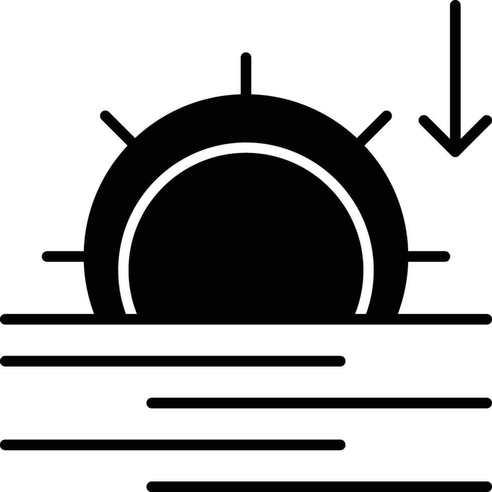 sunset icon for download vector