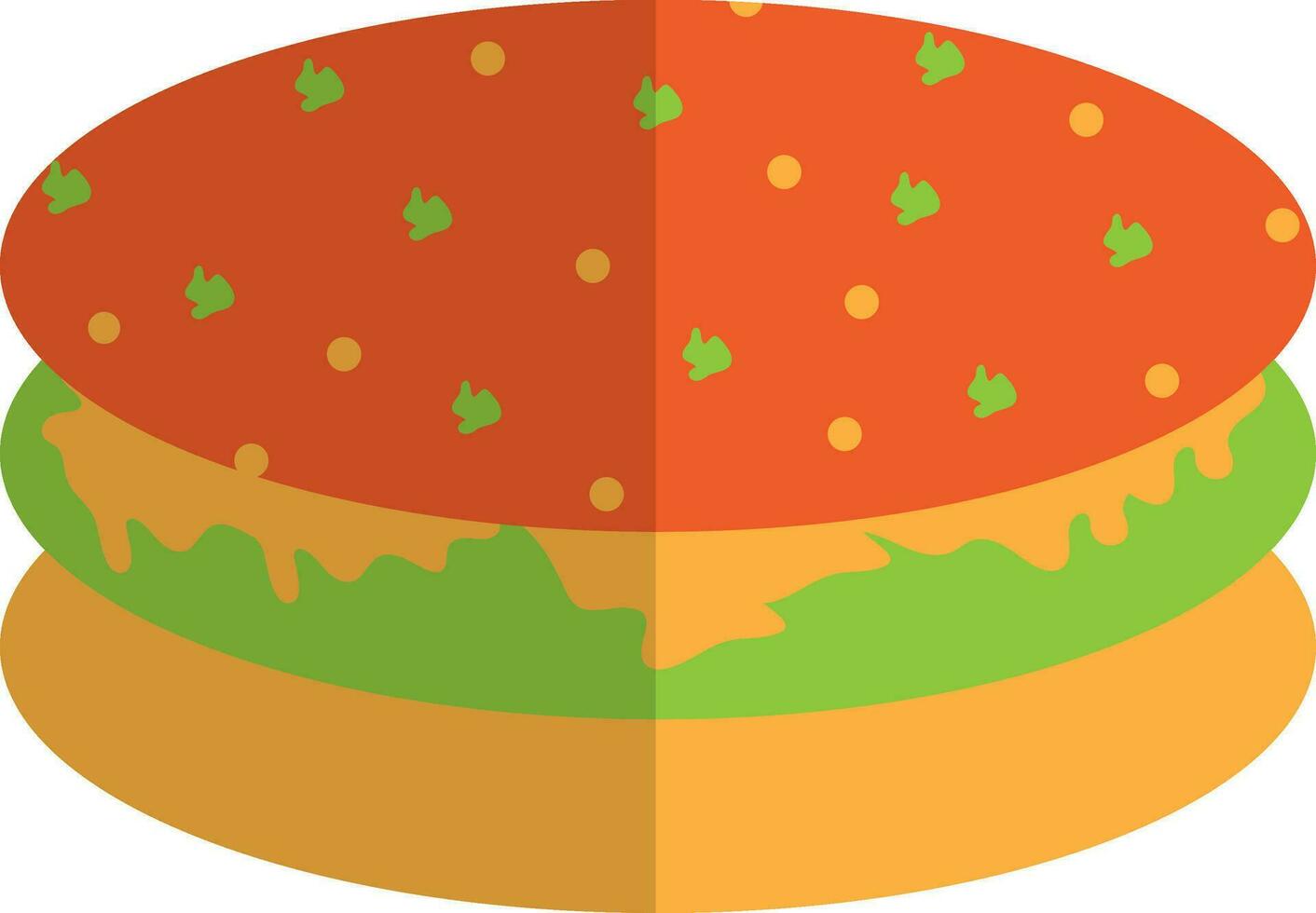 Illustration of a burger. vector
