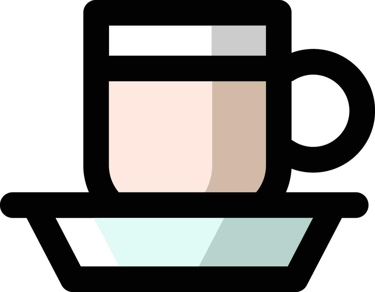Vector illustration of Coffee or Tea cup icon.