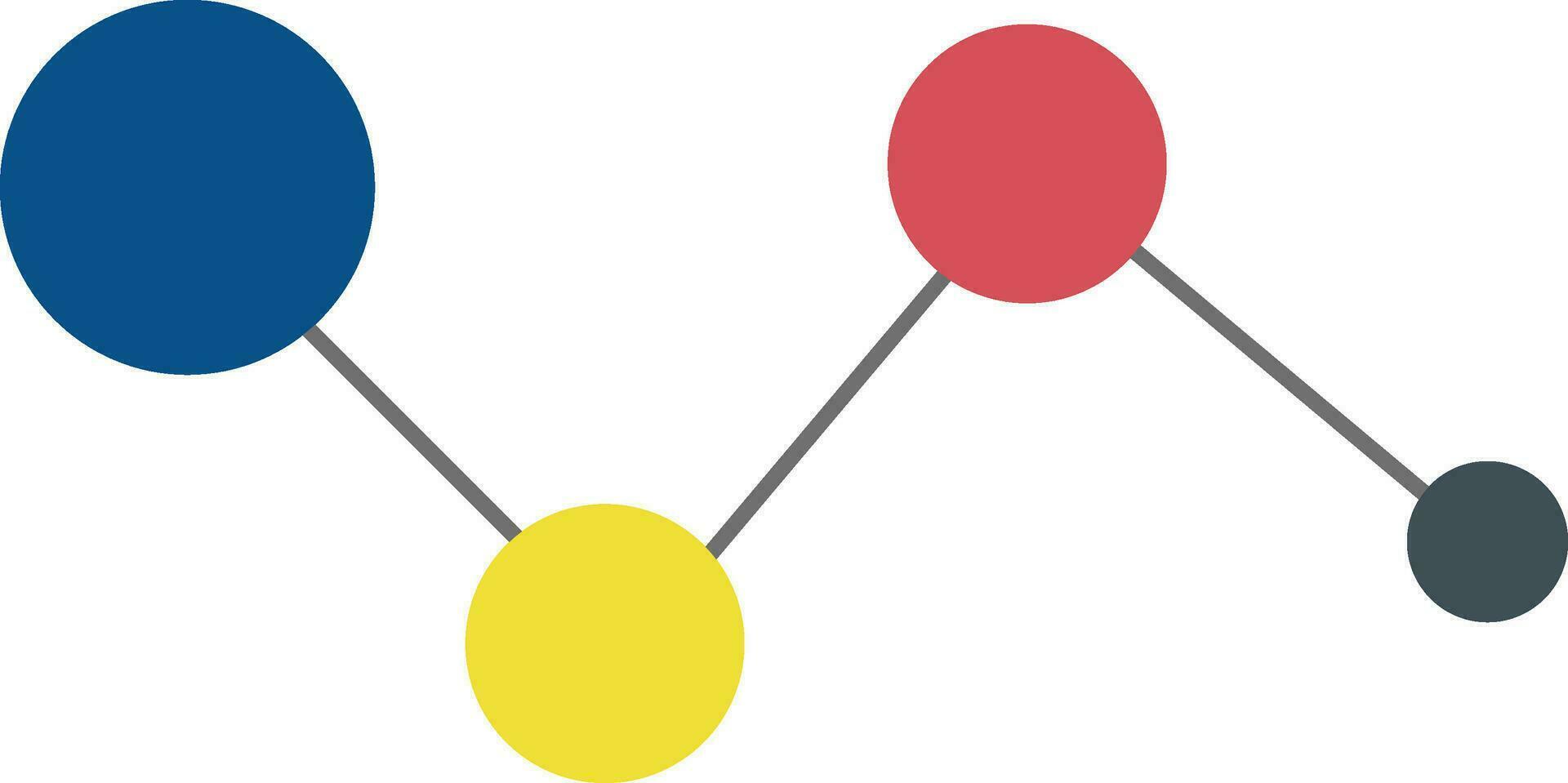 Business infographic element with circles. vector