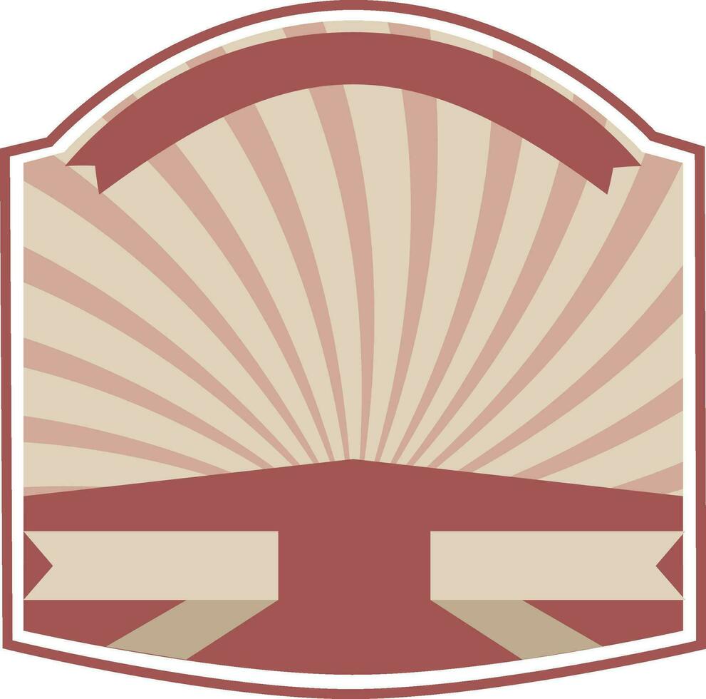 Vintage sticker, tag or label design. vector