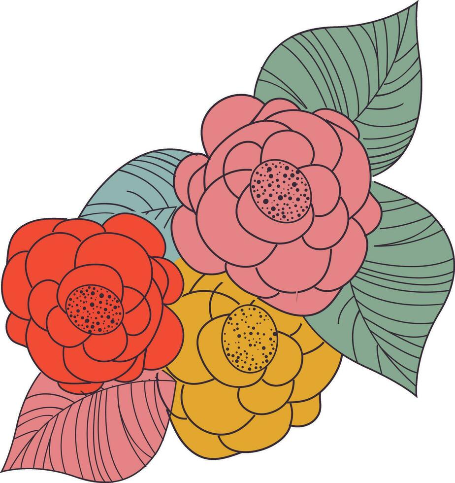 Wildflower bouquet in a watercolor style. vector