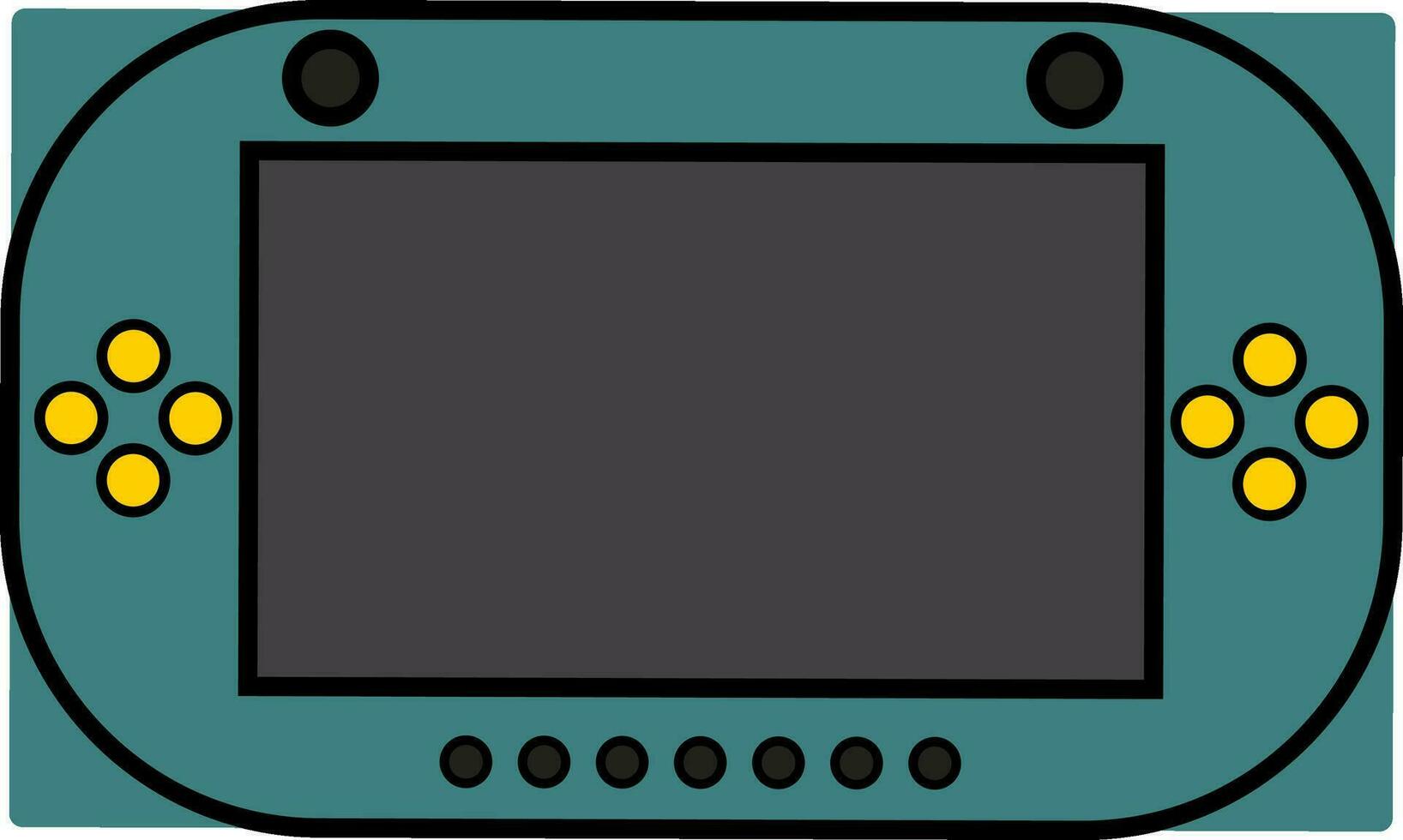 Game controller in flat style. vector