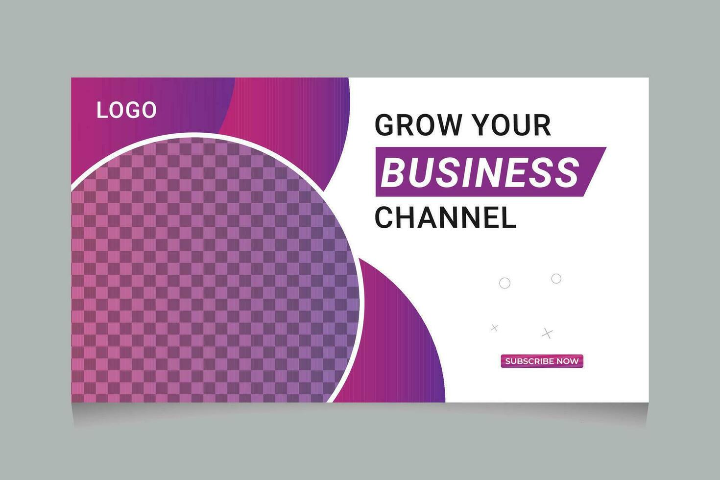 Digital Online Business Video Thumbnail and web banner template Design vector