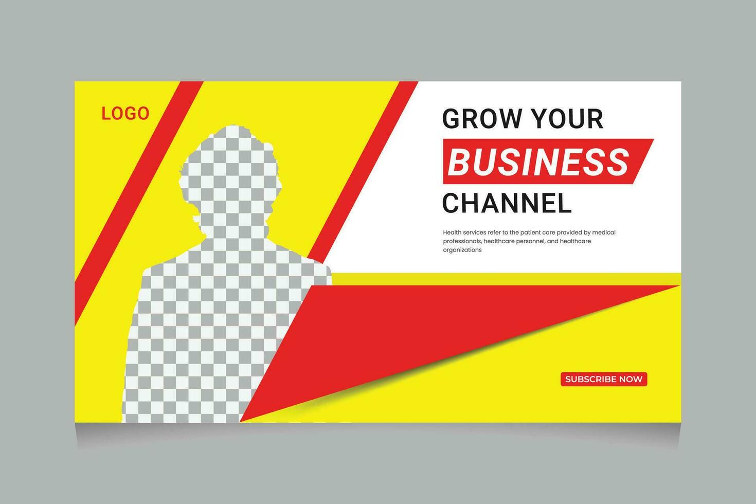 Digital Online Business Video Thumbnail and web banner template Design vector