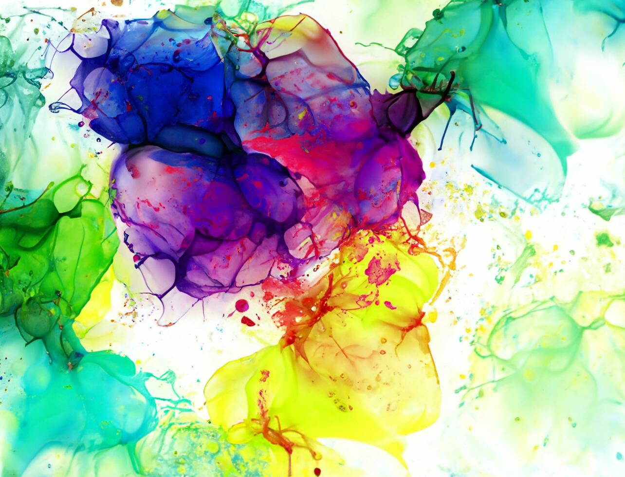 Colorful alcohol ink abstract background photo