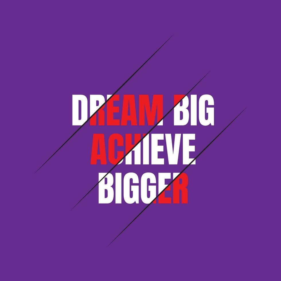 Dream Big Typography lettering vector design