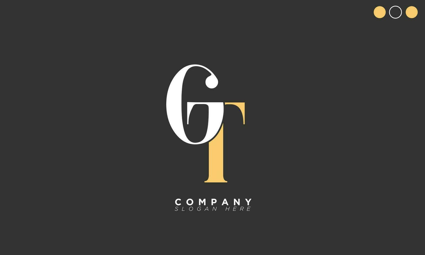 GT Alphabet letters Initials Monogram logo TG, G and T vector