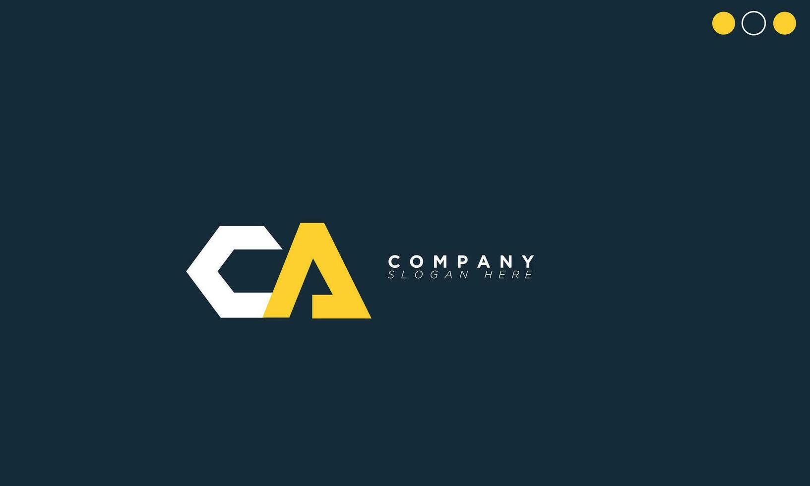 CA Alphabet letters Initials Monogram logo AC, C and A vector