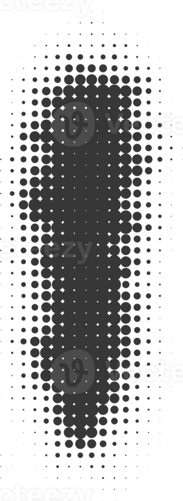 Halftone shape. Dotted grunge abstract staine with gradation. Cloud with shade texture. Geometric gradient blot. png