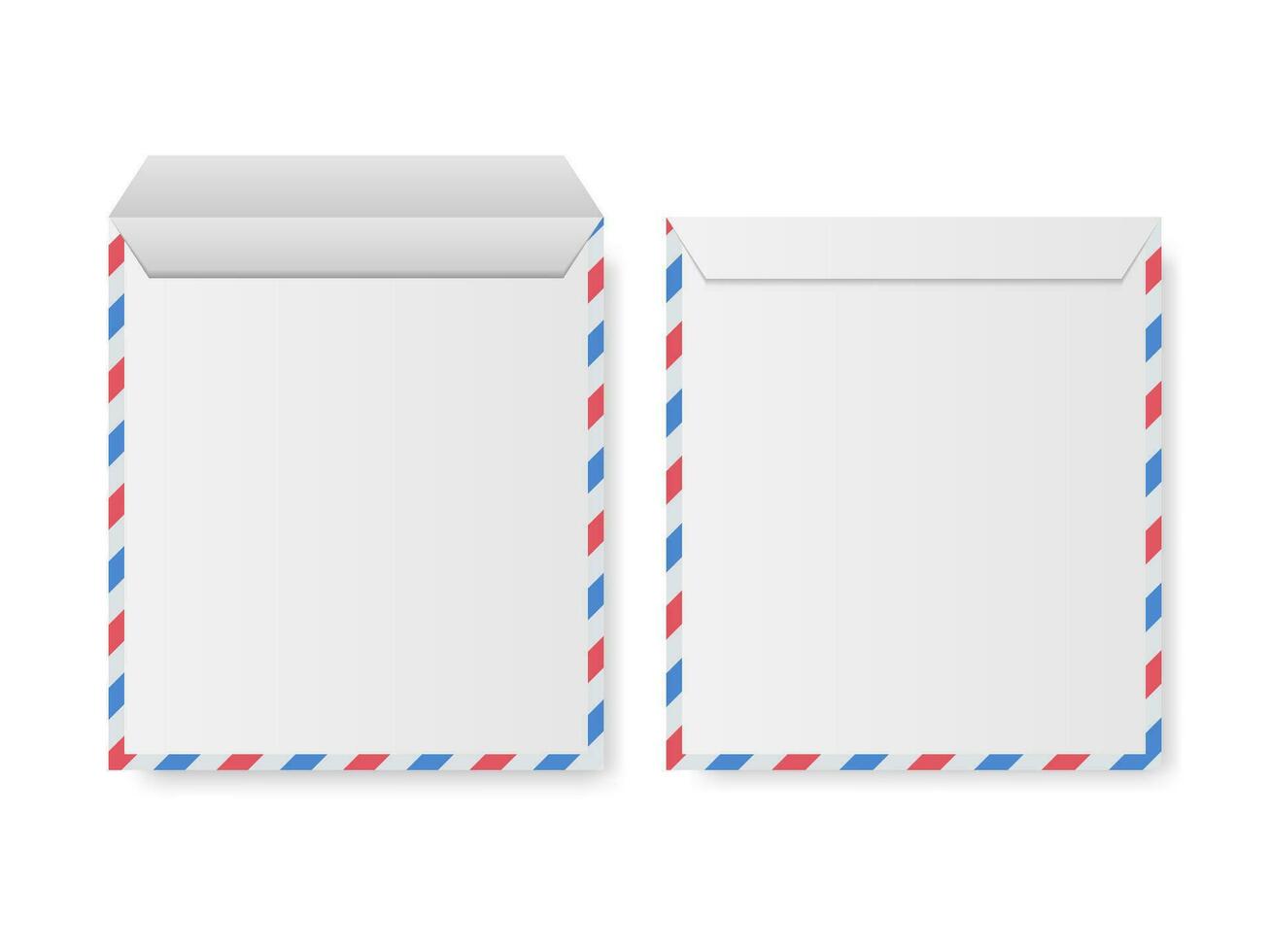 Airmail Envelope Border - Vector Illustration.