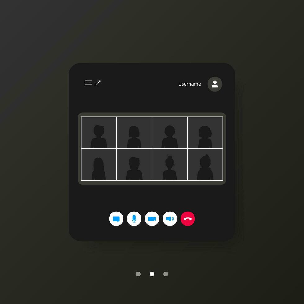 Icon with live chat video call. Isometric vector illustration. Editable vector stroke. Online video
