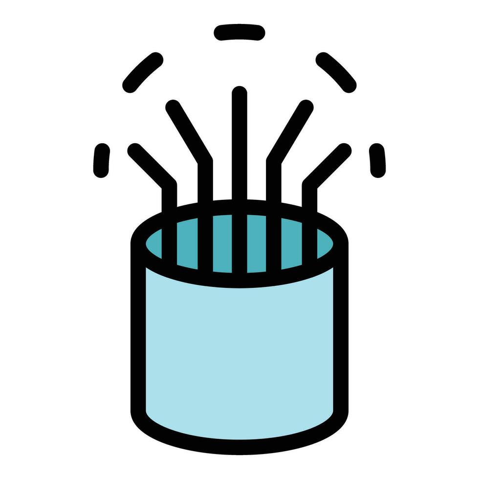 Computer fiber icon vector flat