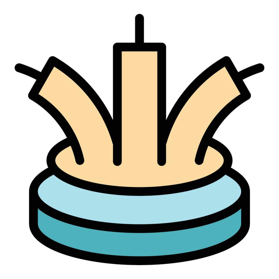Technology fiber icon vector flat