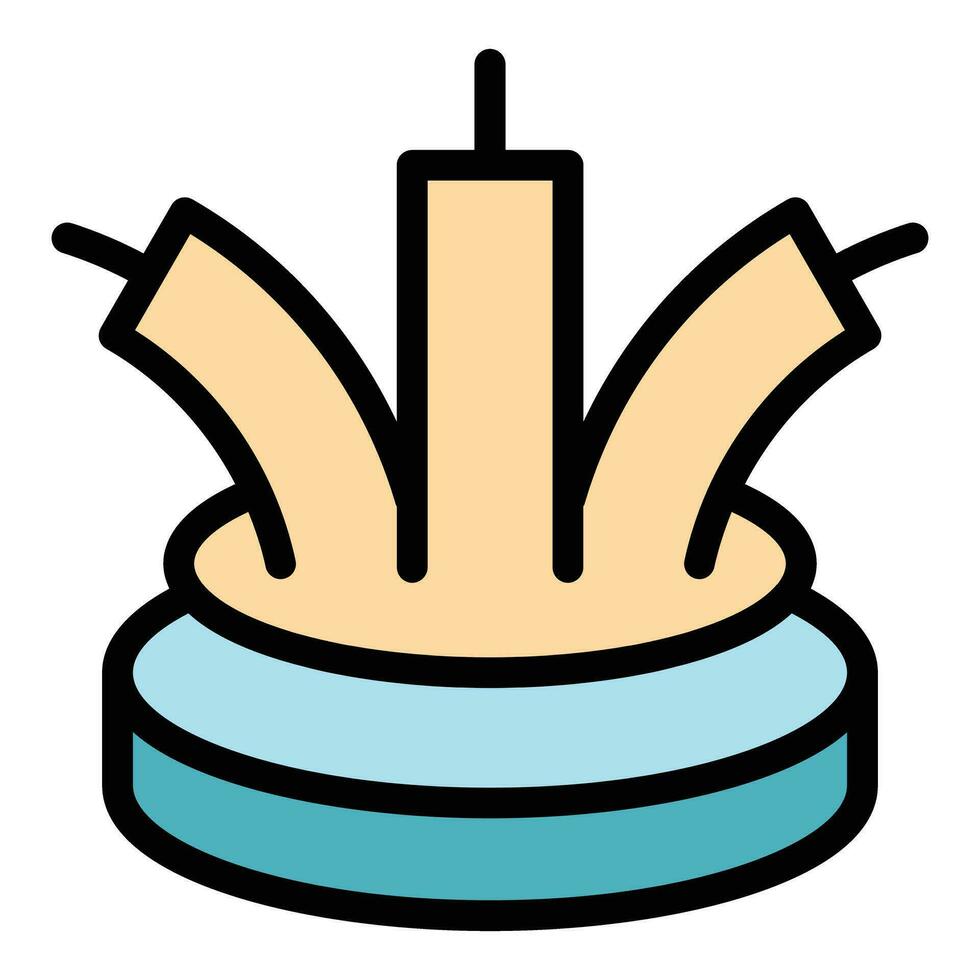 Technology fiber icon vector flat