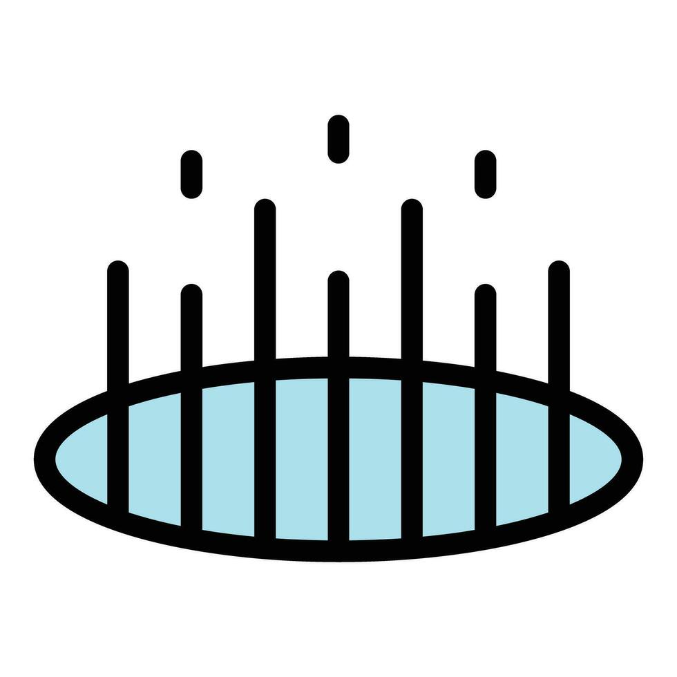 Light fiber icon vector flat