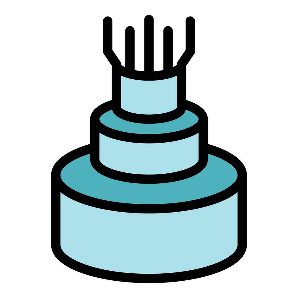 Fast fiber net icon vector flat