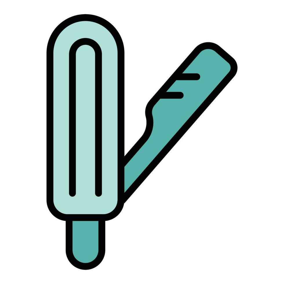 Razor icon vector flat