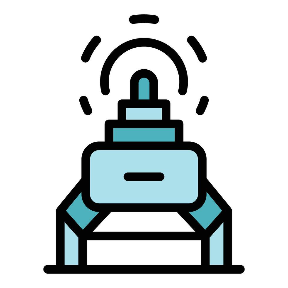 Space ufo icon vector flat