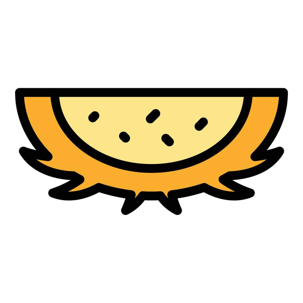 continuar Fruta icono vector plano