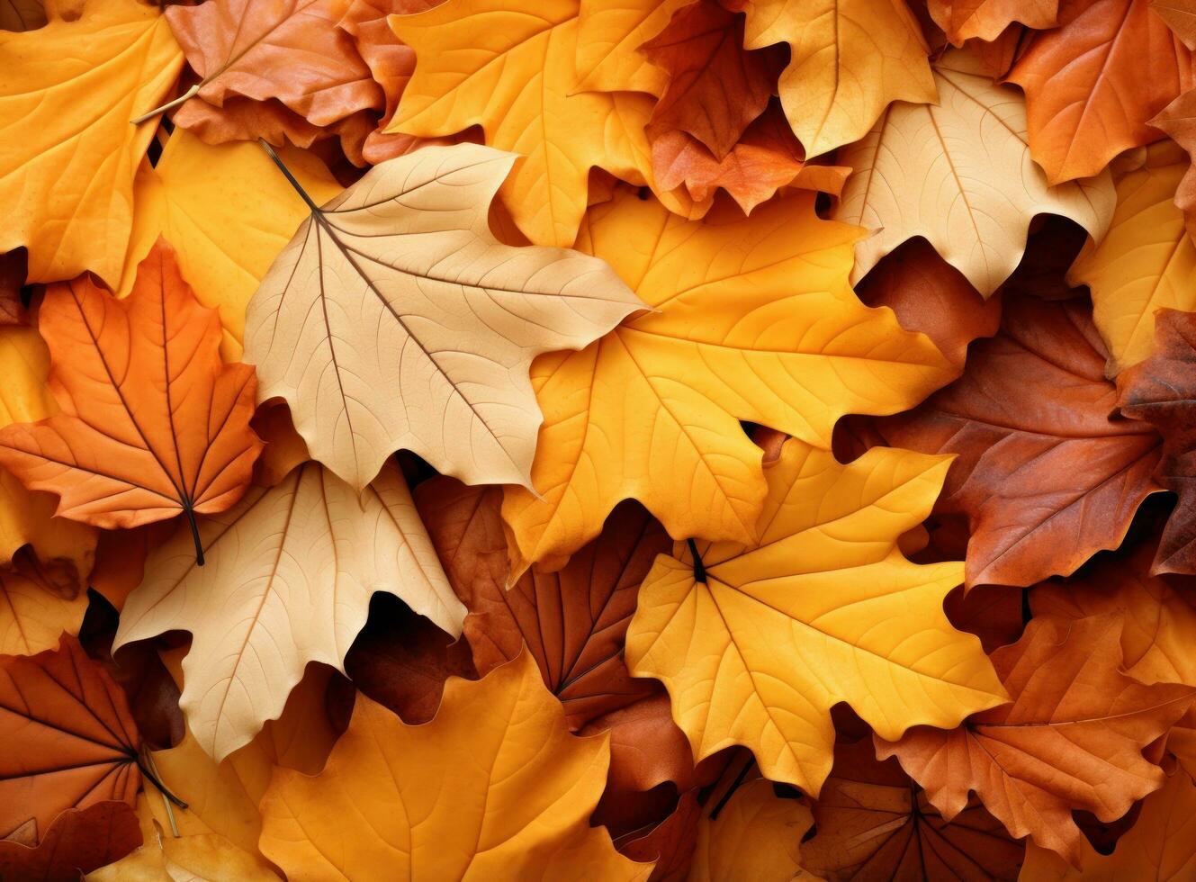 Autumn falling leaves background photo