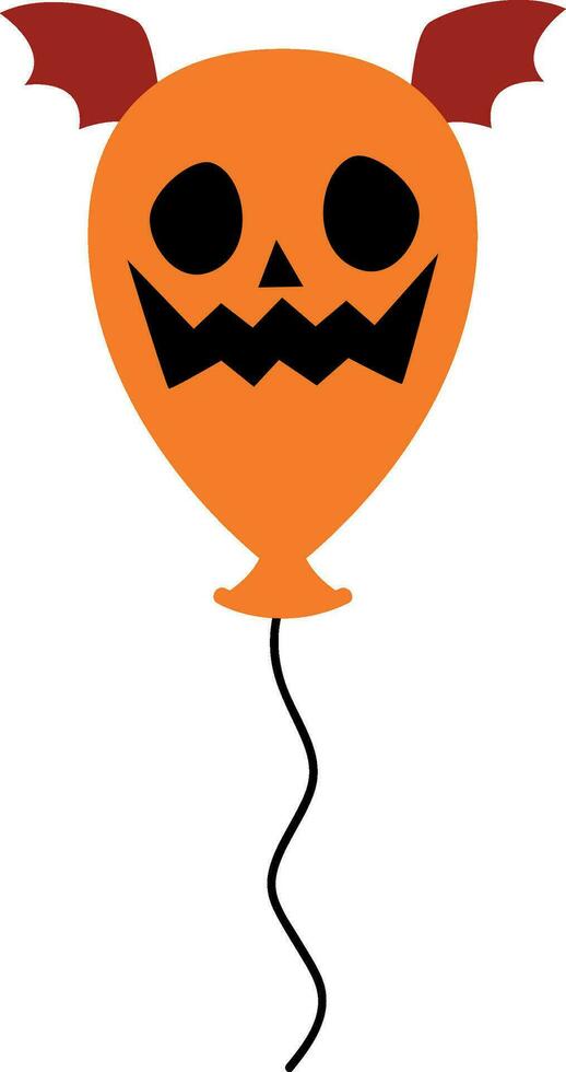 pelota calabaza para decoración y diseño. vector