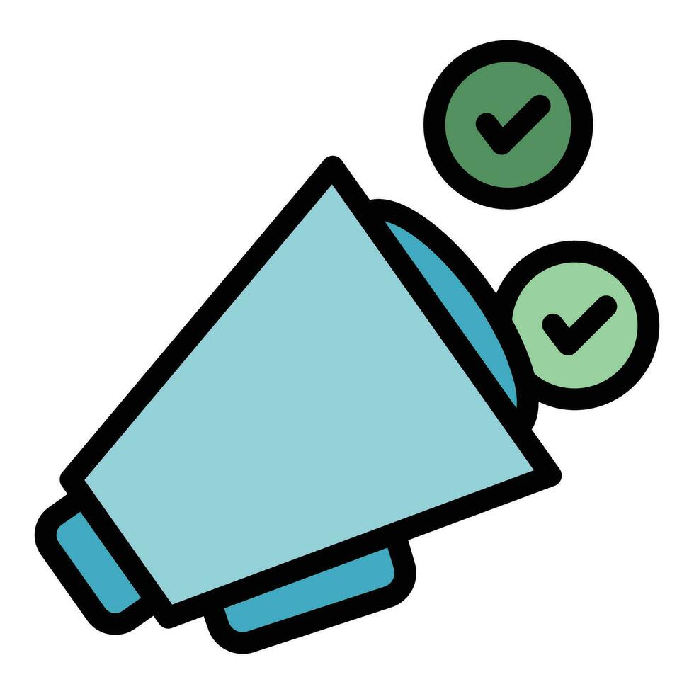 Speaker megaphone icon vector flat