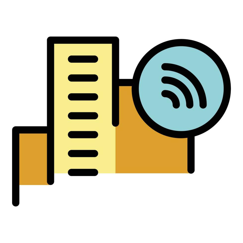 Wifi network icon vector flat