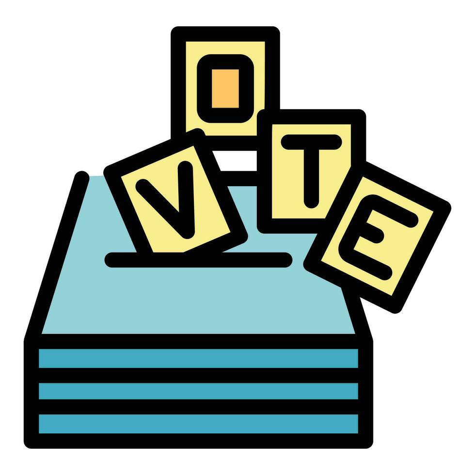 Vote icon vector flat