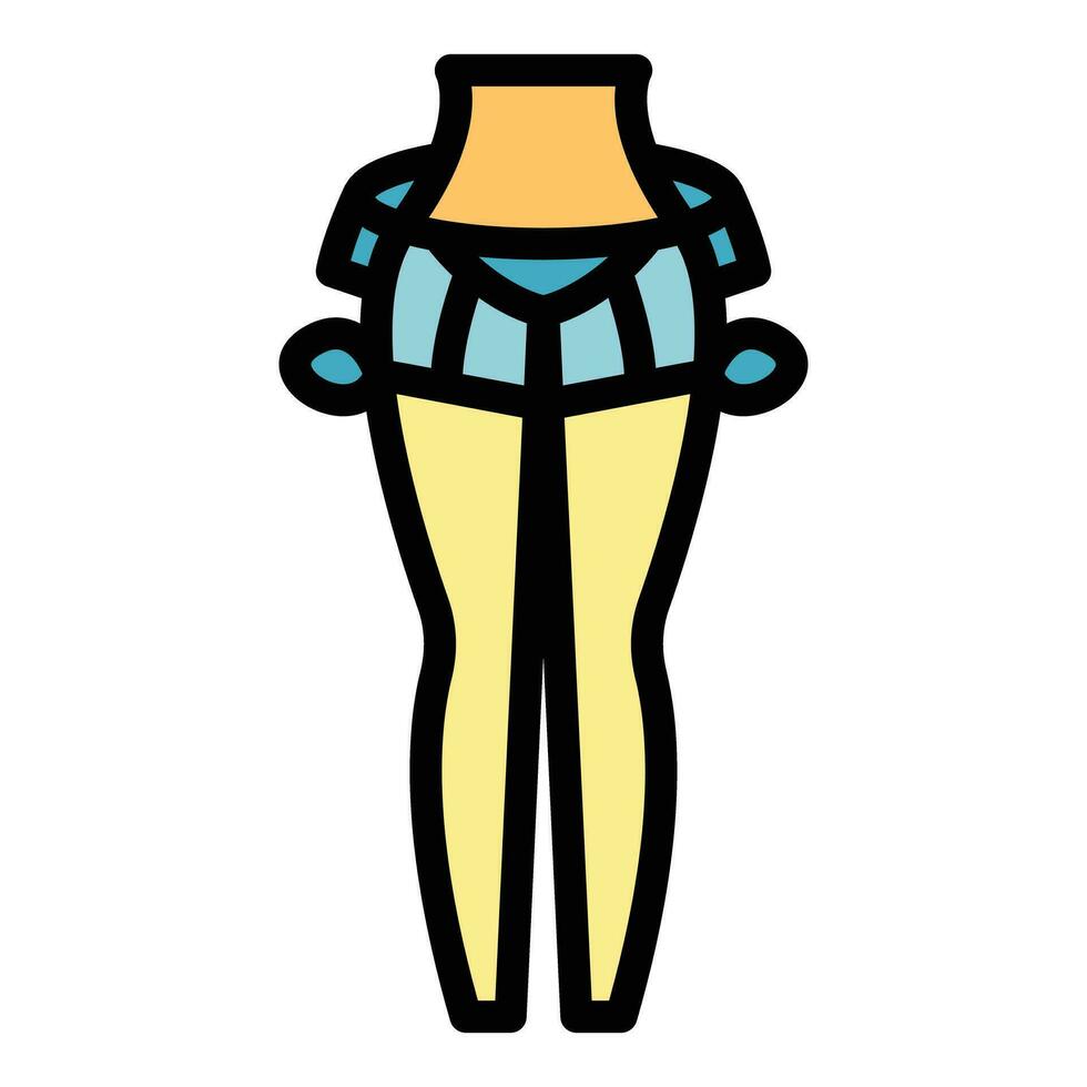 Front stockings icon vector flat