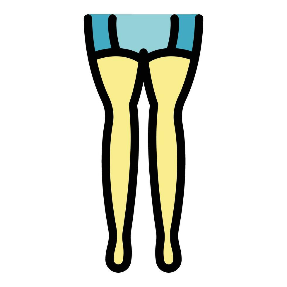 Underwear stockings icon vector flat