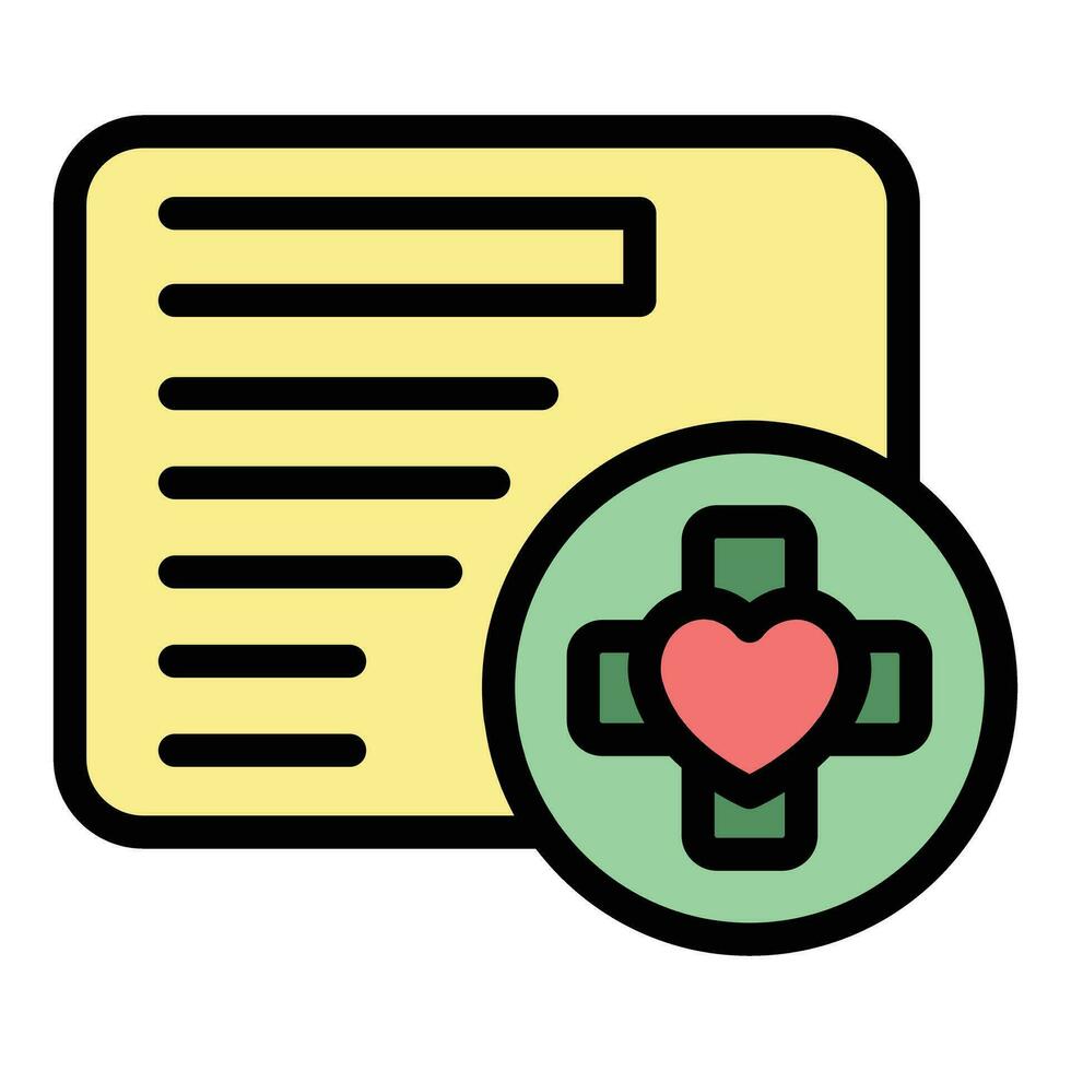 Digital medical pass icon vector flat