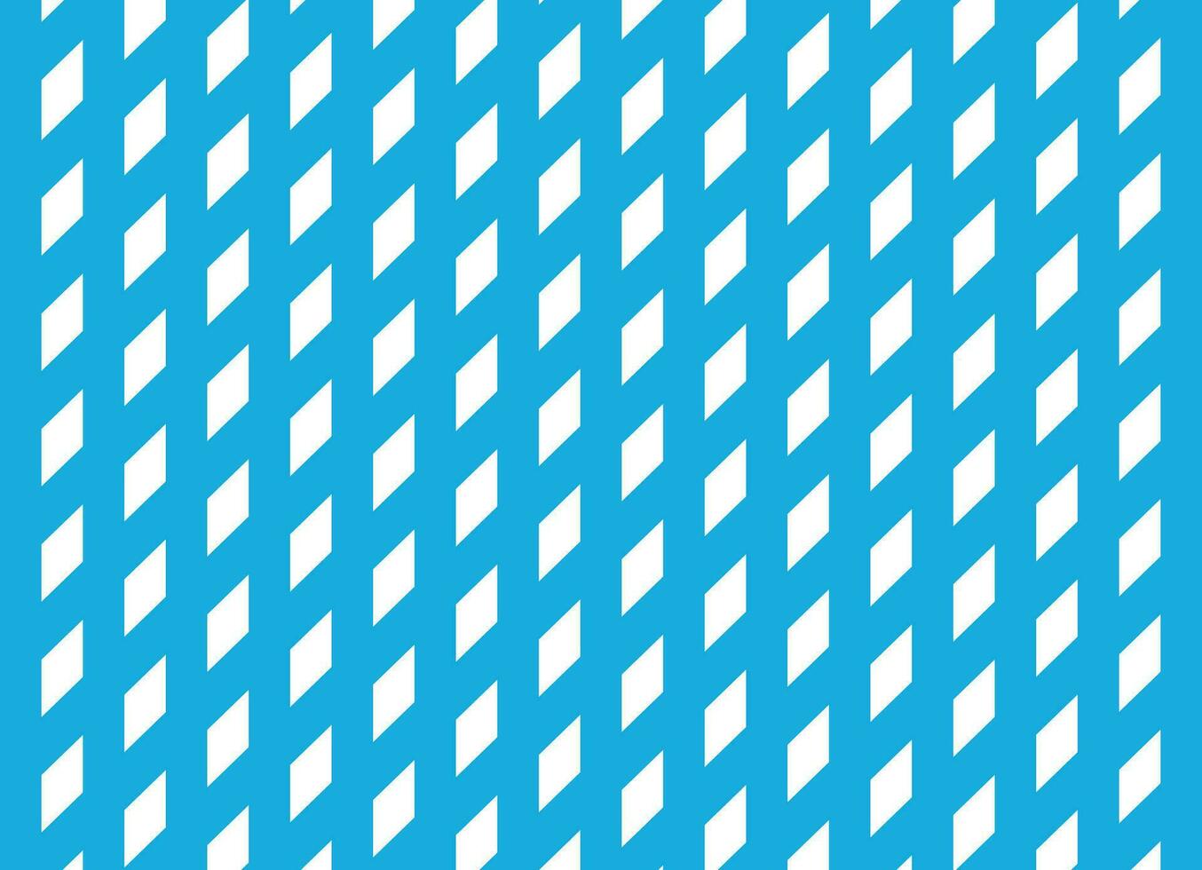 White rhombus pattern and blue lines vector