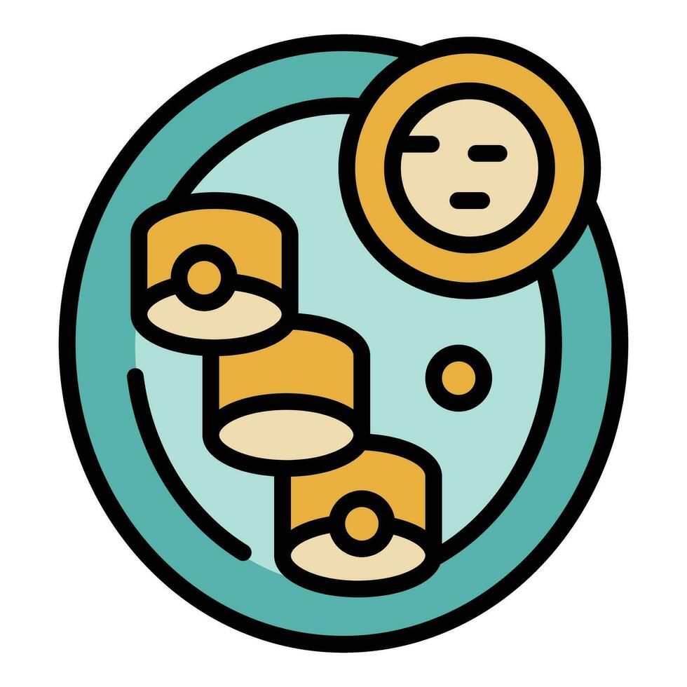 Jerk braised icon vector flat