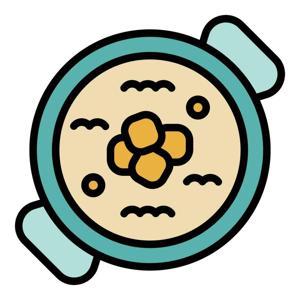Caribbean soup icon vector flat