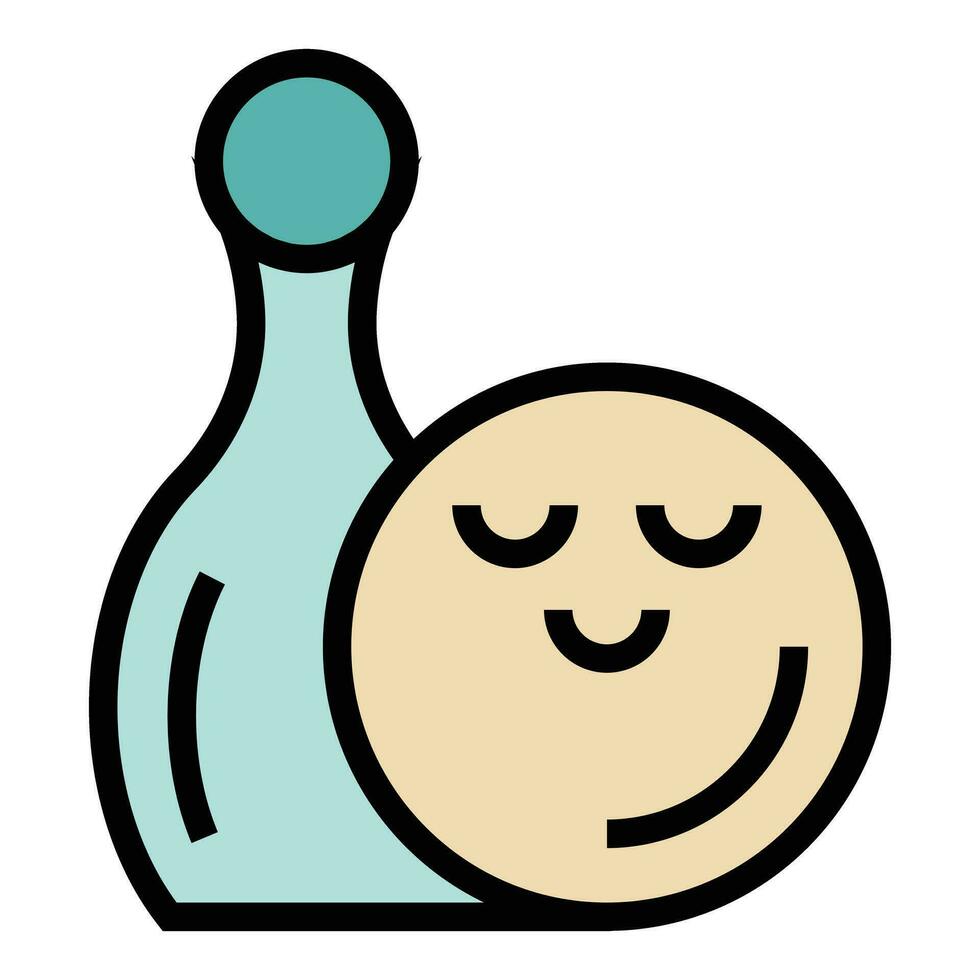 Bowling icon vector flat
