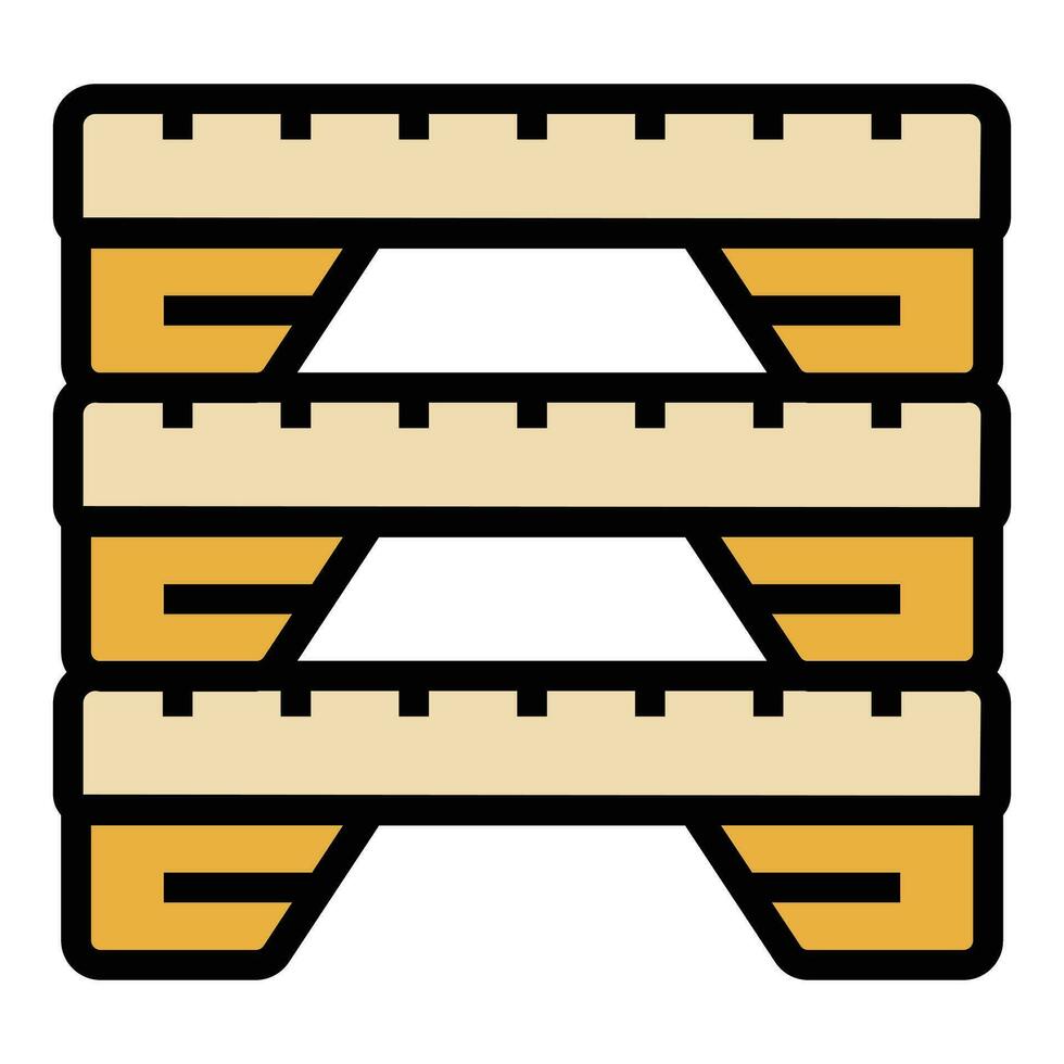 Jump stand icon vector flat