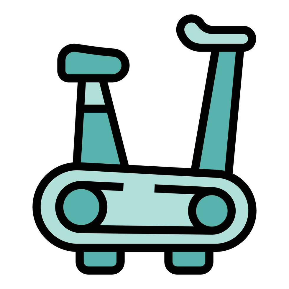 Exercise bike icon vector flat